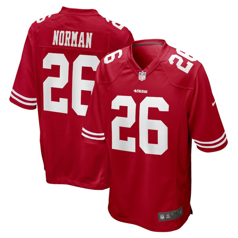 Men San Francisco 49ers #26 Josh Norman Nike Scarlet Game Player NFL Jersey->san francisco 49ers->NFL Jersey